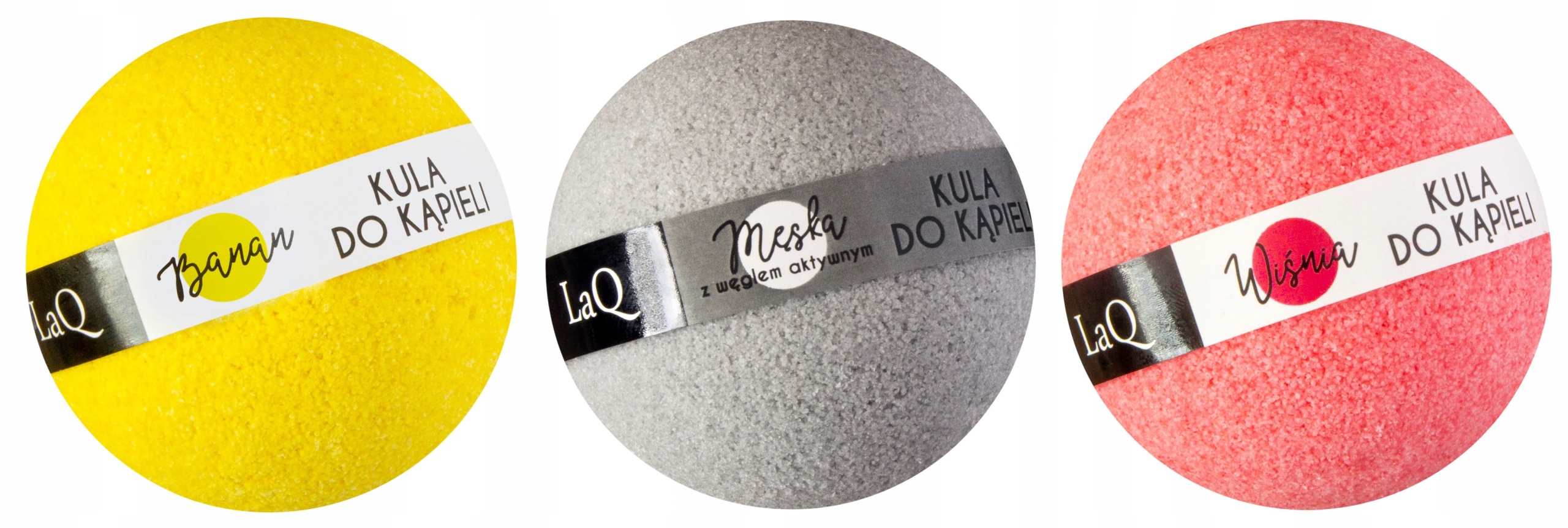 LAQ ZESTAW 3szt KUL d/KĄPIELI MĘSKA+WIŚNIA+BANAN