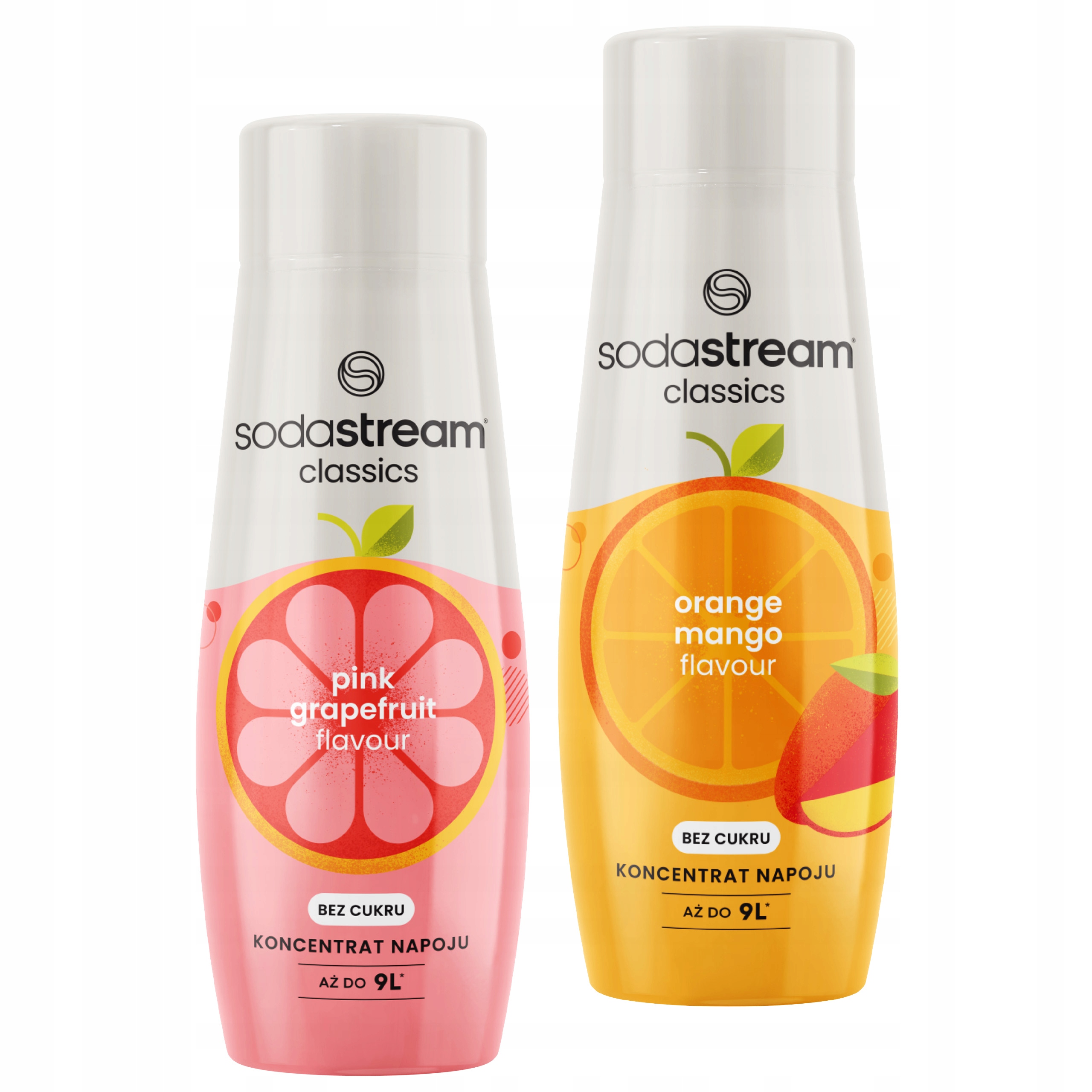 SODASTREAM Zestaw 0 cukru GRAPEFRUIT, ORANGE-MANGO.