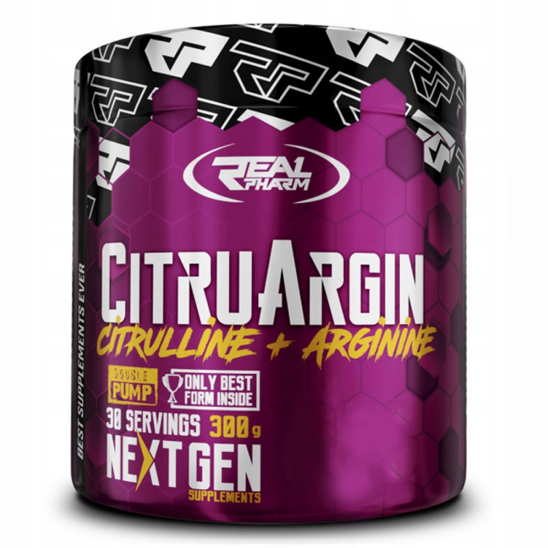 CitruArgin REAL PHARM 300g Cytrulina Arginina Energia Siła Wytrzymałość — 3