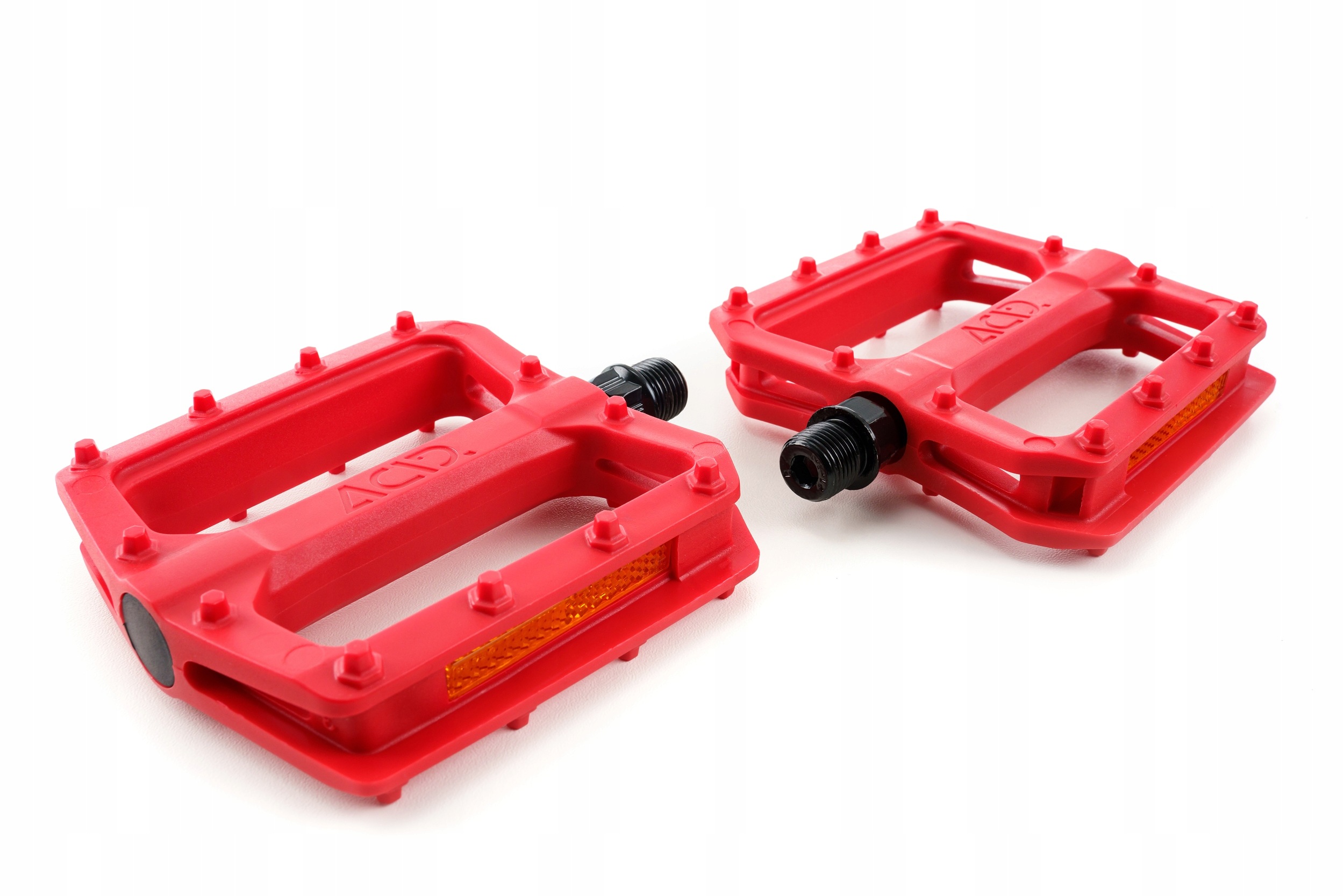 Cube Acid Pedały rowerowe Flat P01 red