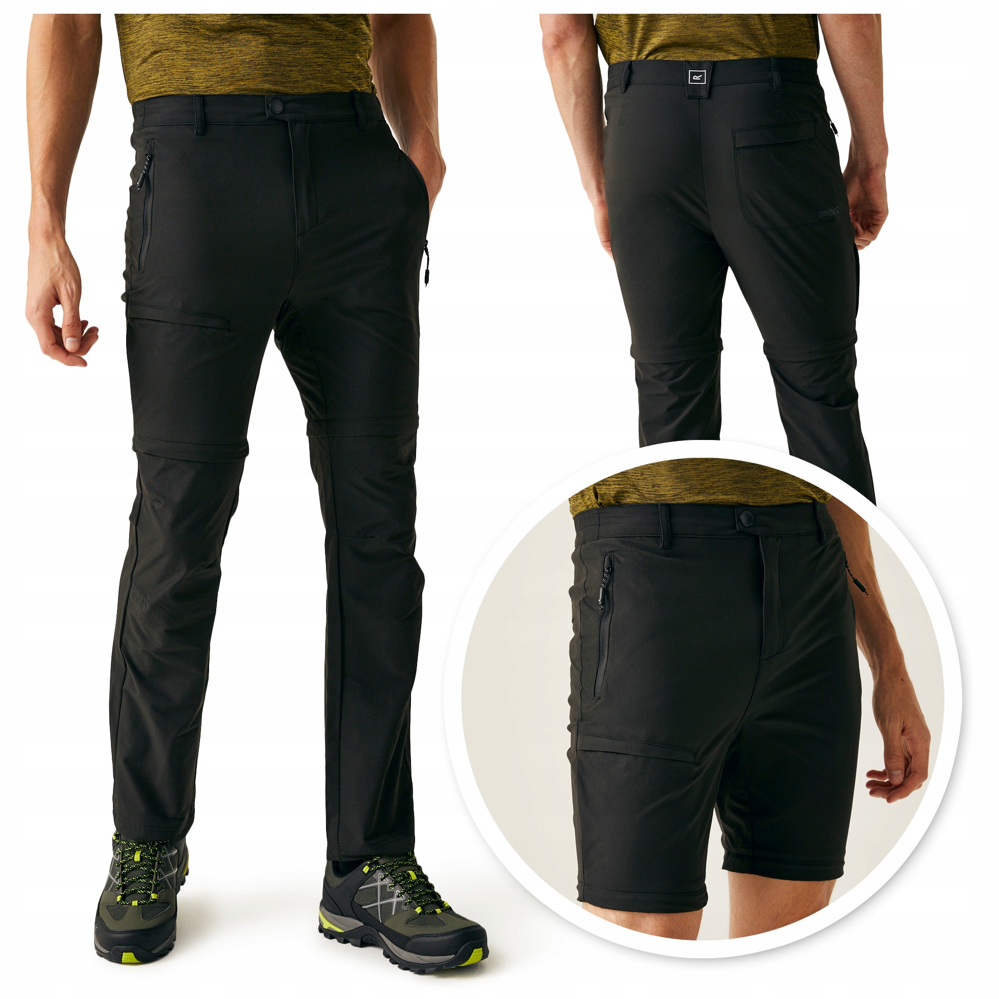 Spodnie trekkingowe męskie Regatta 2w1 Stretch Szybkoschnące UPF50+ 42