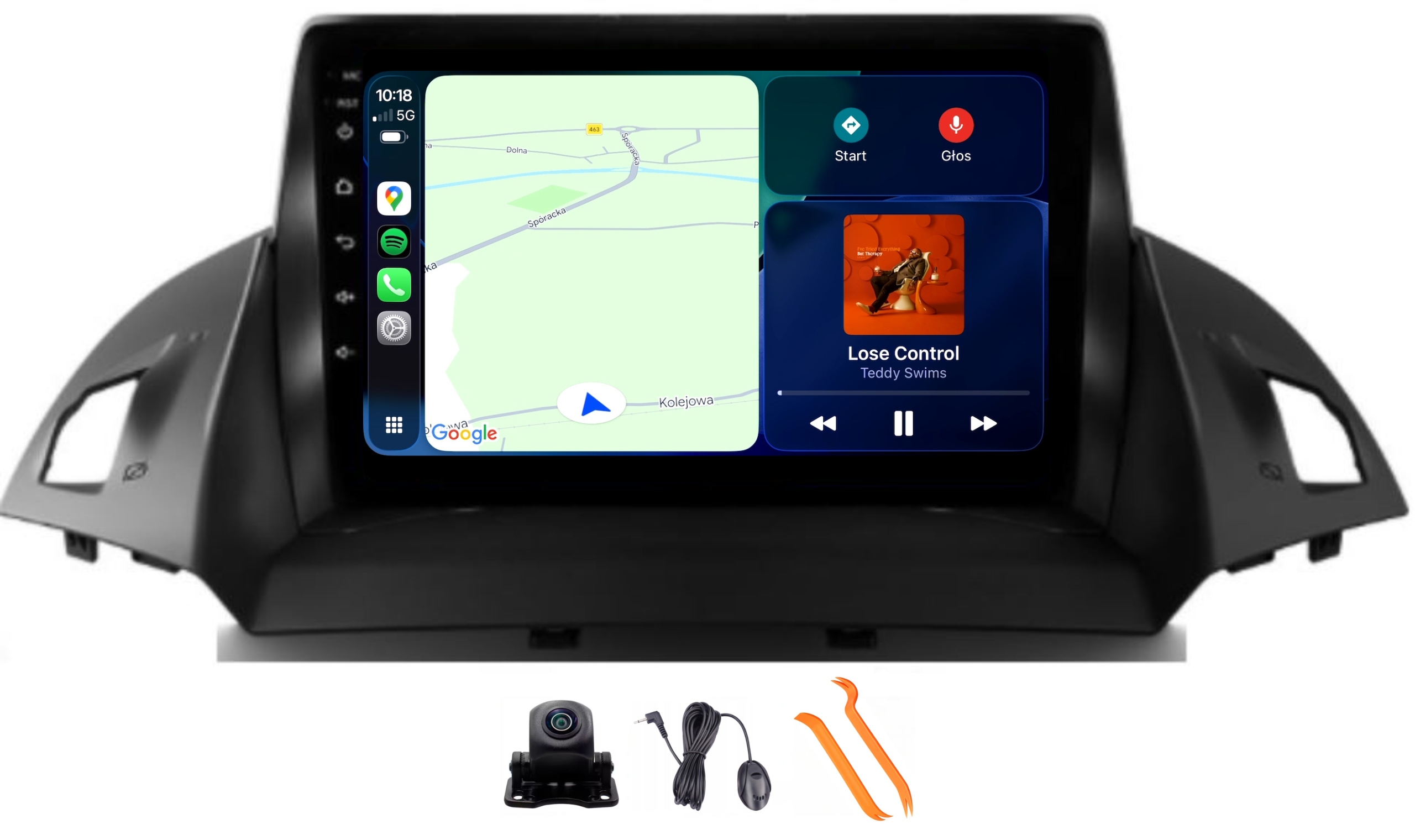 Radio Android Nawigacja Qled Carplay Lte Gps Dsp Ford Kuga 2 Escape 3 13-17
