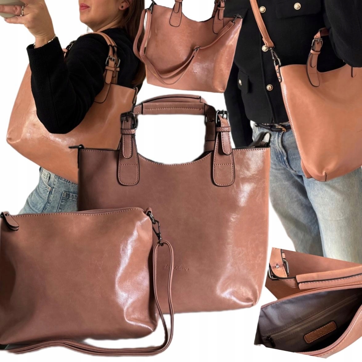 Dámská Kabelka Dárek Na Velikonoce Lososová Virální Taška Ines Delaure Nová