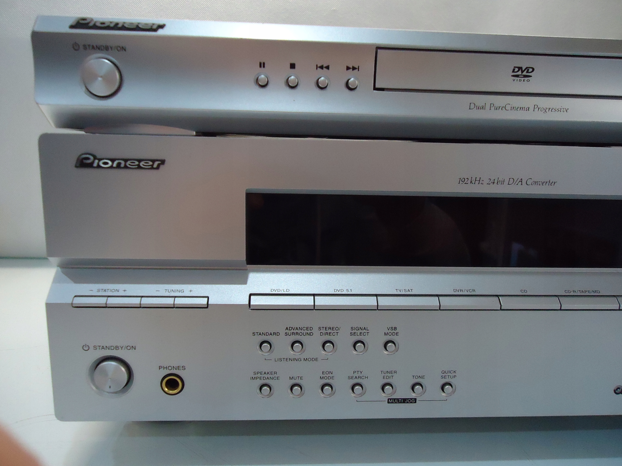 AMPLITUNER PIONEER VSX-415-S+DVD DV-380-S +PAPIERY Model VSX-415-S