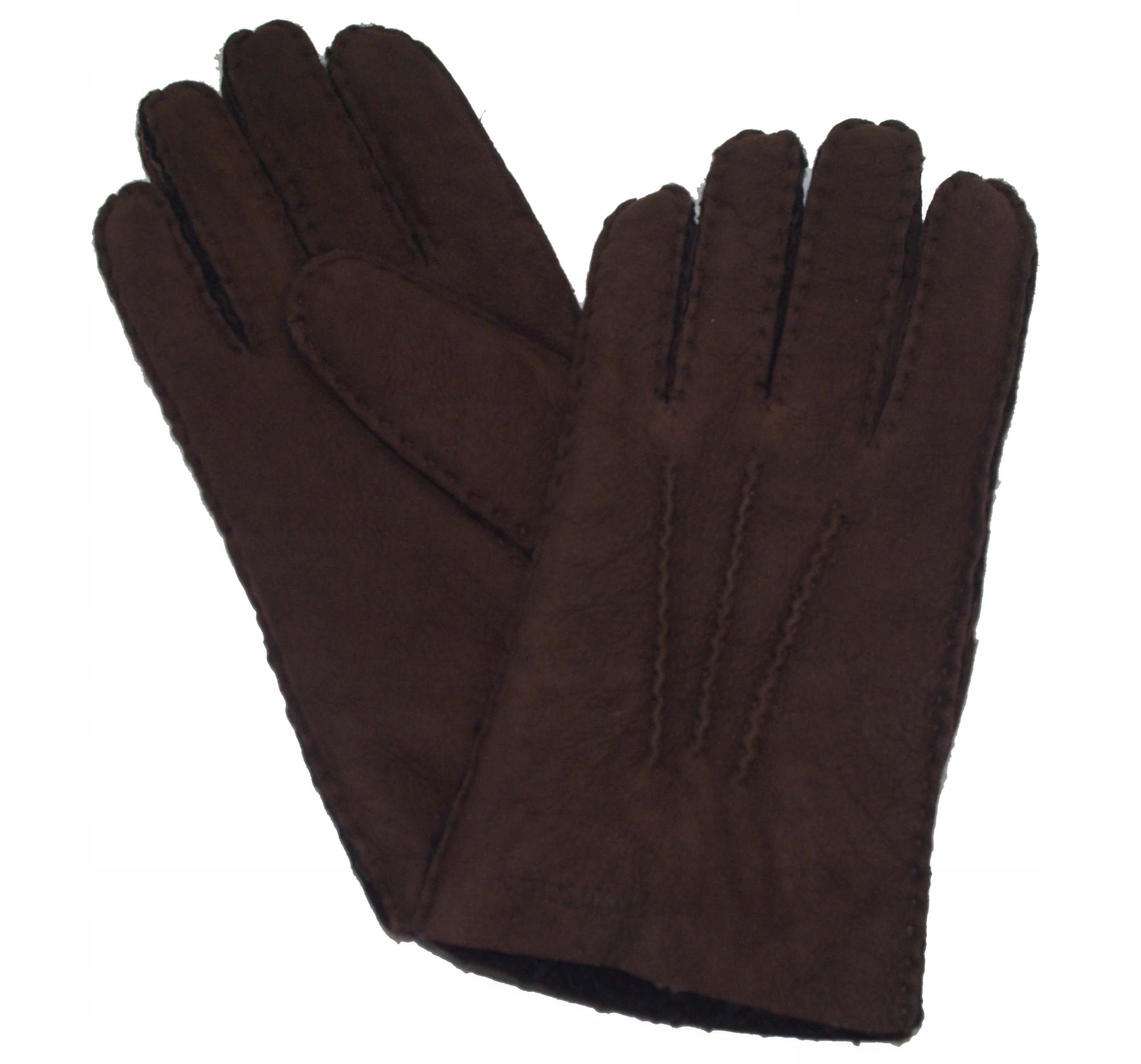 Wittchen rukavice z přírodního kožichu M hnědá 337