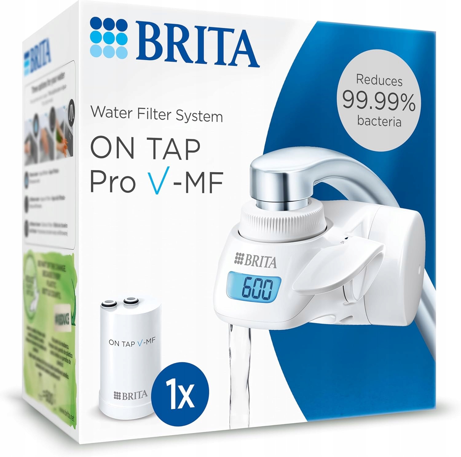 Brita Kohútikový Filter On Tap Pro V-mf Redukuje chlór a kovy Baktérie 600L