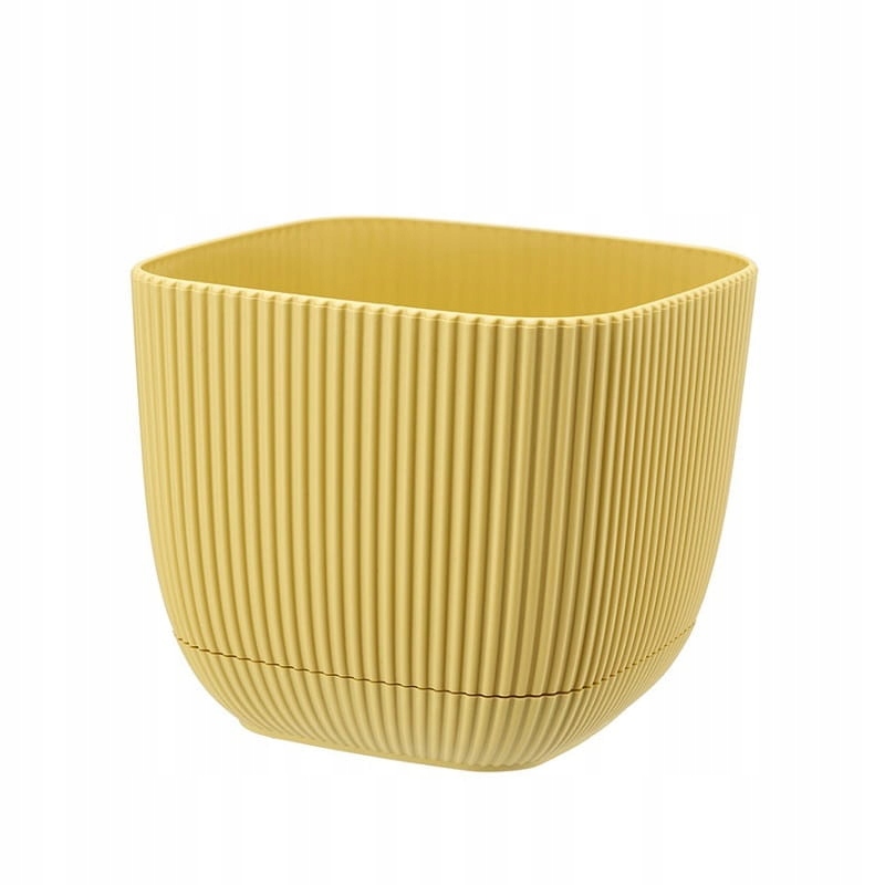 

Doniczka plastikowa z podstawką kwadrat Coral 15cm