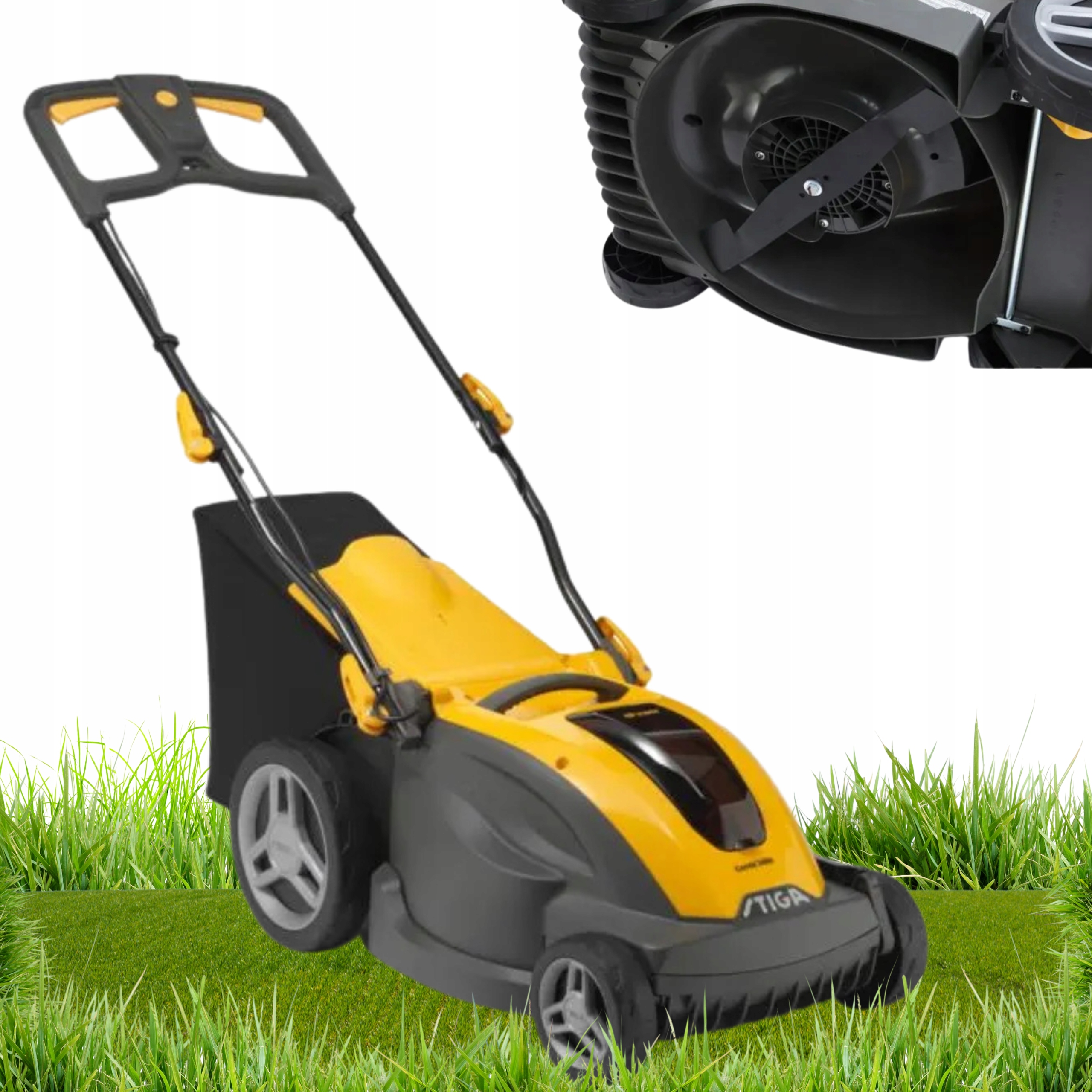 Kosiarka Akumulatorowa Stiga 340E do Trawy Kosz 60L Akumulator Ładowarka