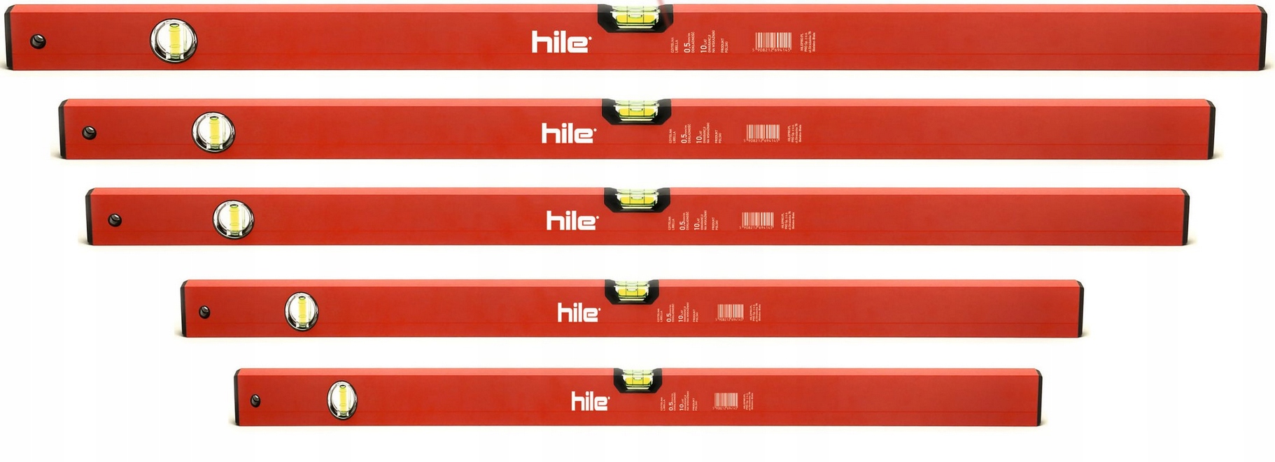 

Zestaw 5 poziomnic Pro Hile S40 40/60/80/100/120cm