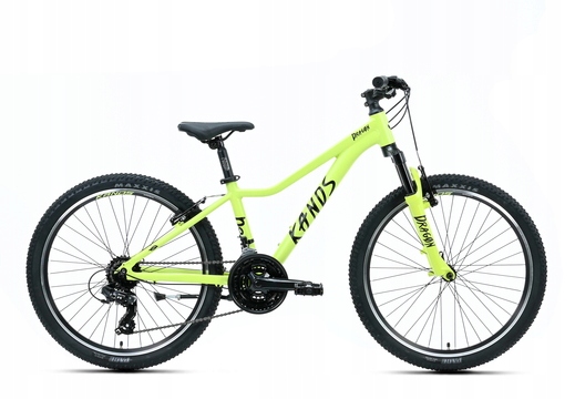 Rower Kands 24 Dragon r13" Limonkowy idealny na komunię 2026r
