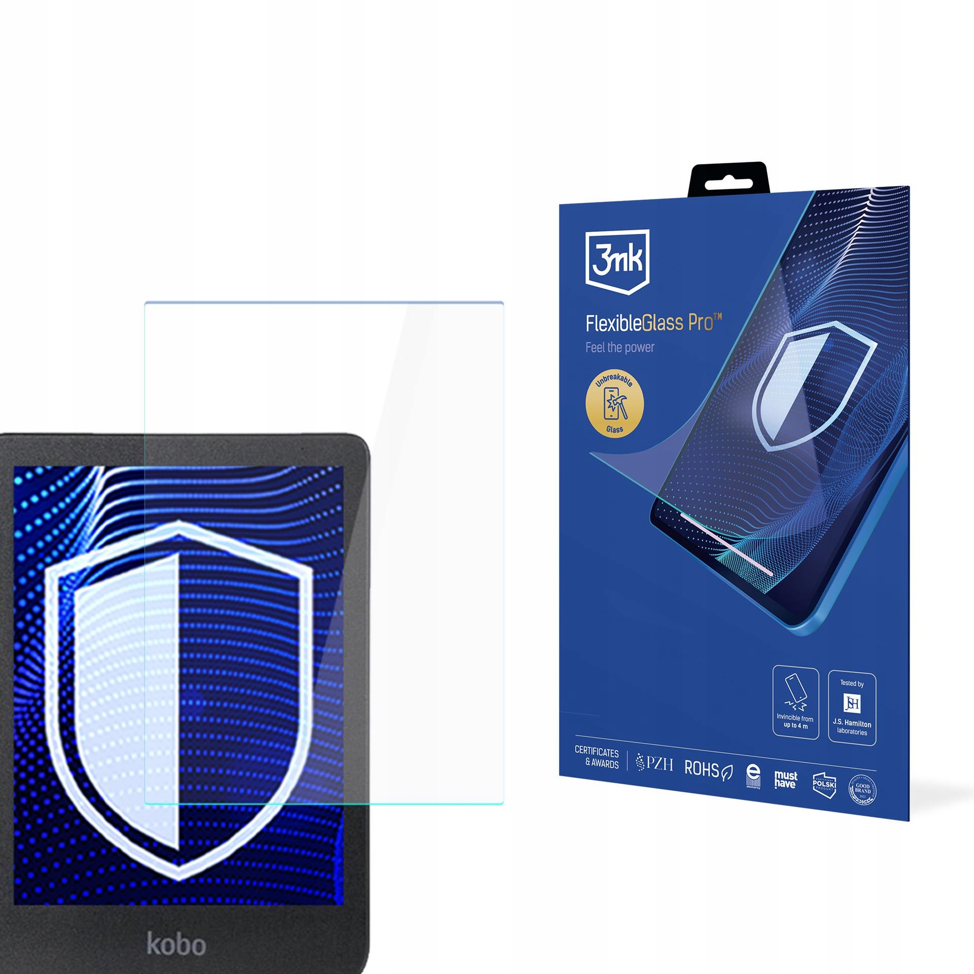 Sklo na displej pro Kobo Clara Colour 6" 3mk FlexibleGlass Pro