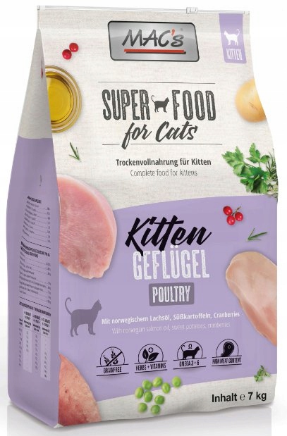 Mac's Cat Sucha karma dla kota Kitten 7kg