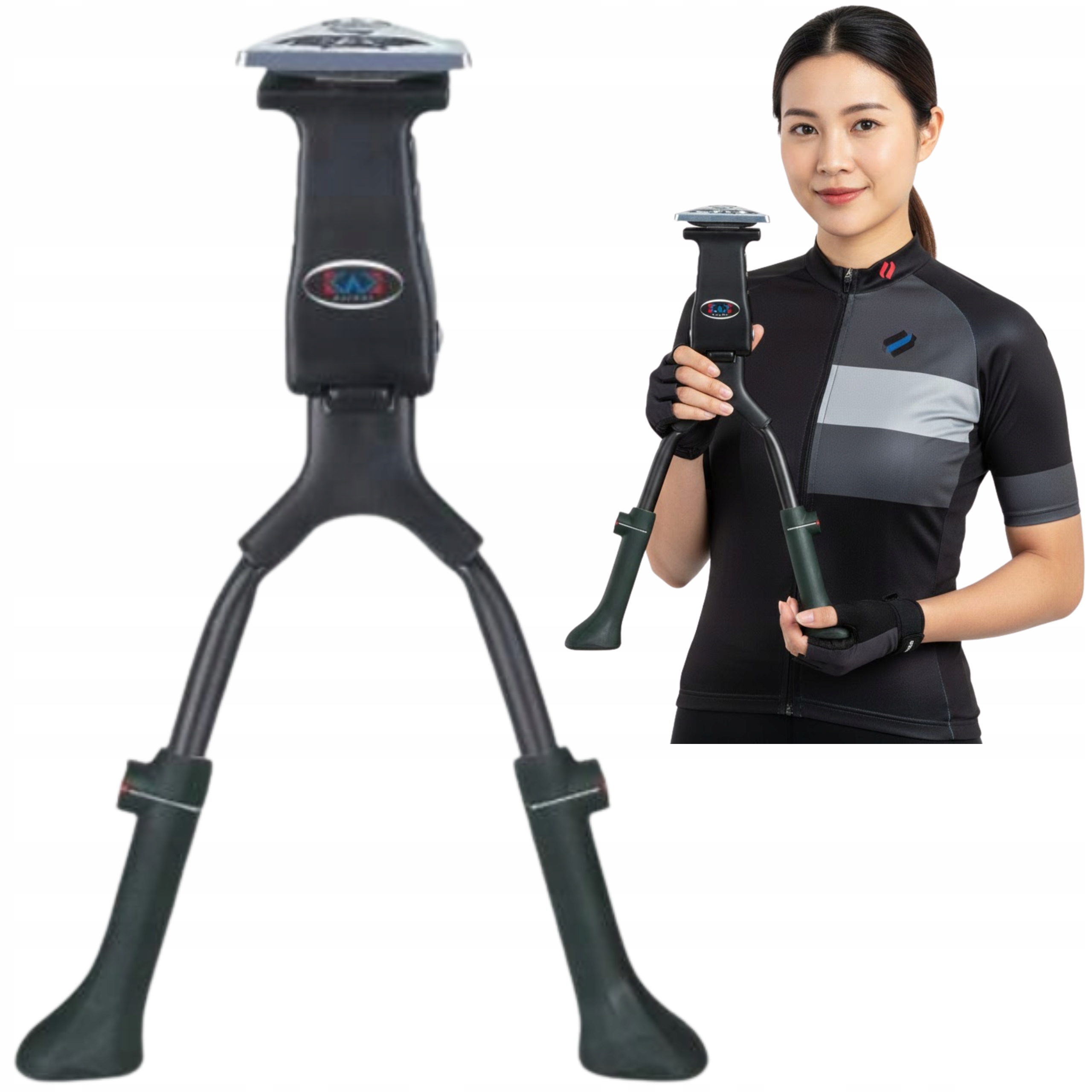 Podwójna Stopka Rowerowa Regulowana 24'' 26'' 28'' 29'' stabilna masywna