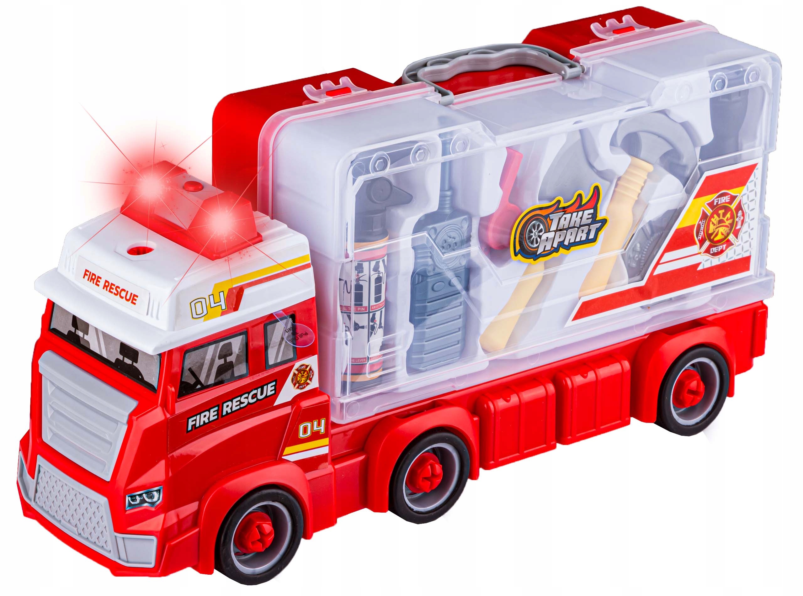 CIĘŻARÓWKA STRAŻ POŻARNA DO ROZKRĘCANIA AKCESORIA Kod producenta 661-433