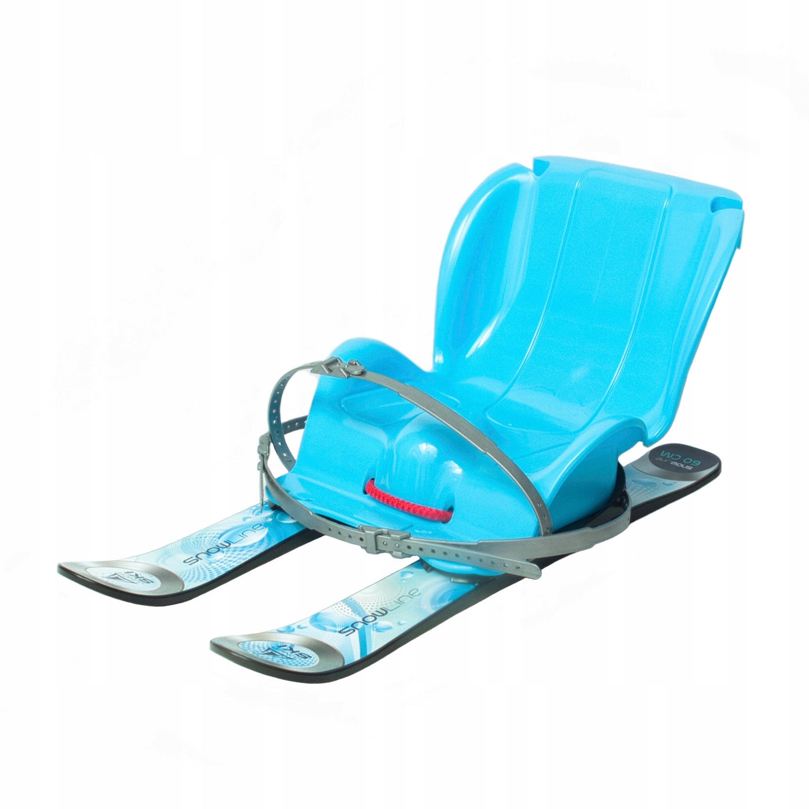 Sanki Narty Dla Dzieci Z Kijkami 60CM Zestaw 2w1