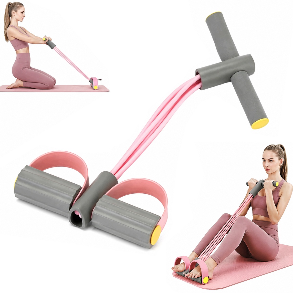 1PCS Ekspander Guma Do Ćwiczeń Brzucha Rozciągania Oporowa Taśma Treningowy