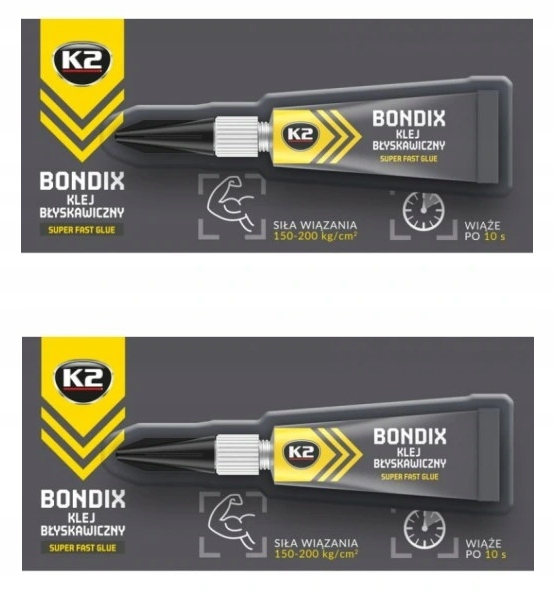 

Klej Szybkoschnący K2 Bondix 3G 2szt