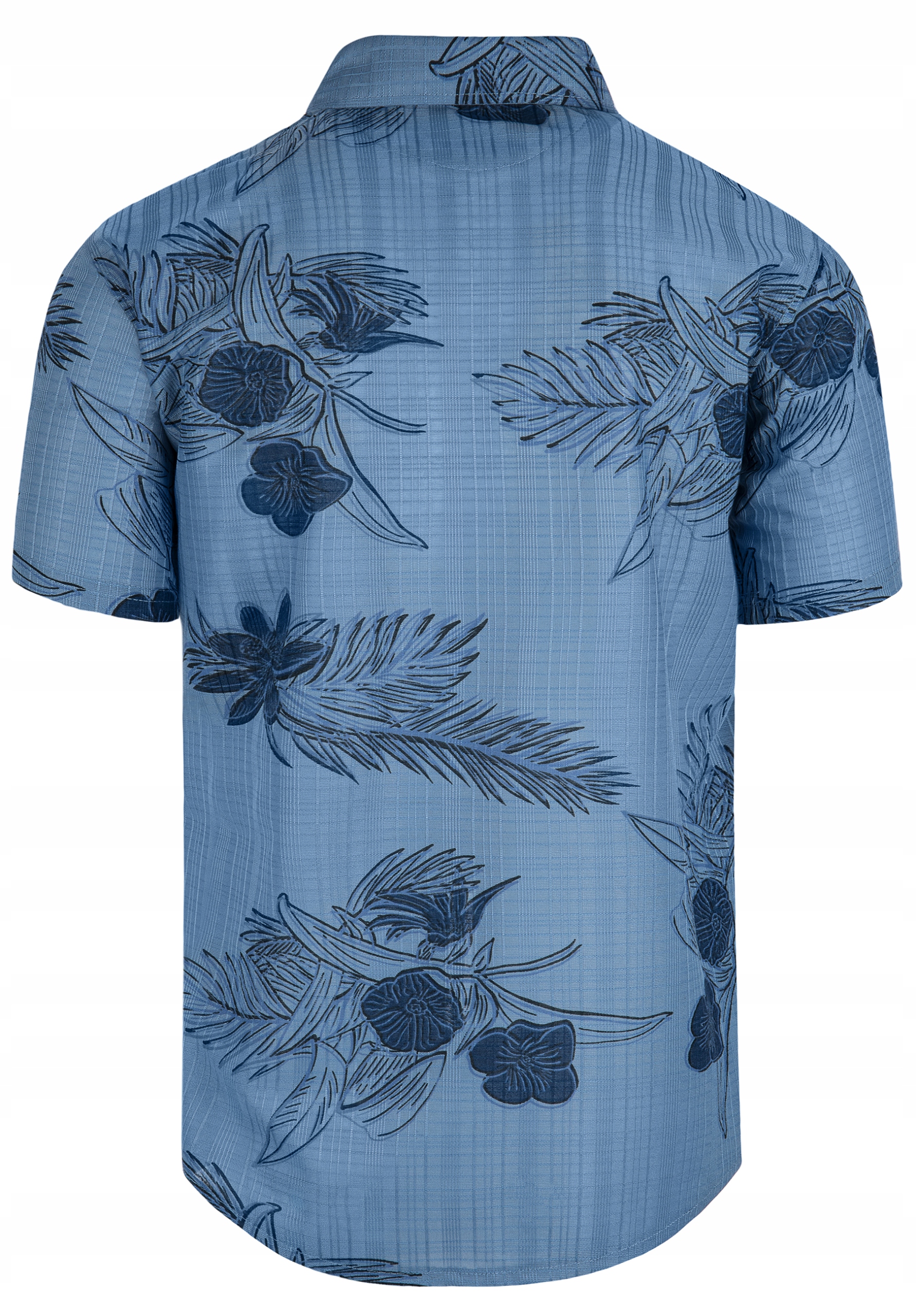 KOSZULA MĘSKA HAWAJSKA W PALMY KWIATY A2 NIEBIESKA LUŹNA XXXL Rozmiar 3XL