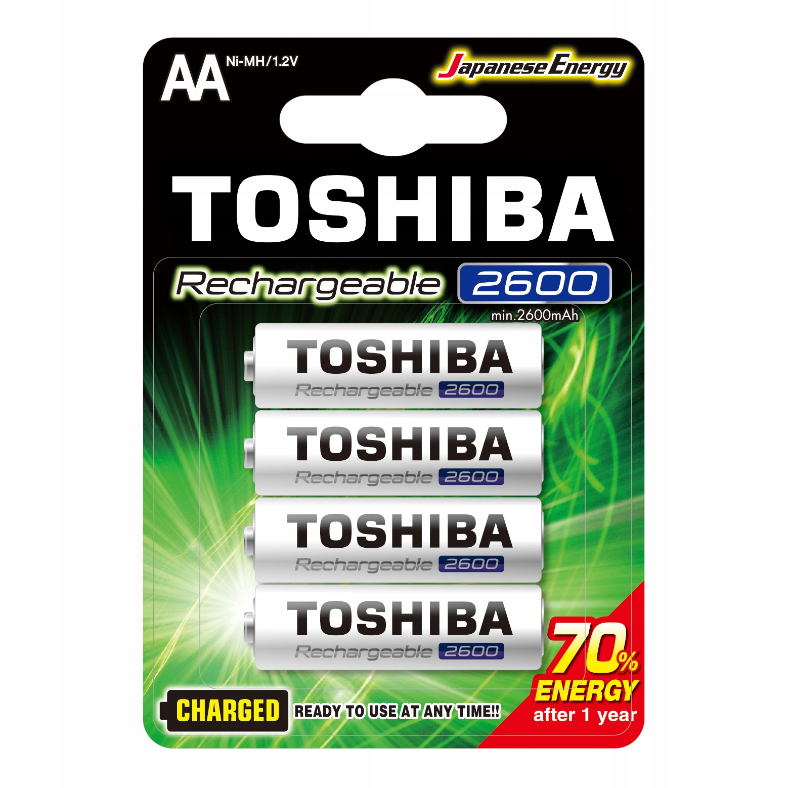 Akumulatorki Baterie Toshiba Ready To Use Aa 1,2V 2600MAH Blister 4szt