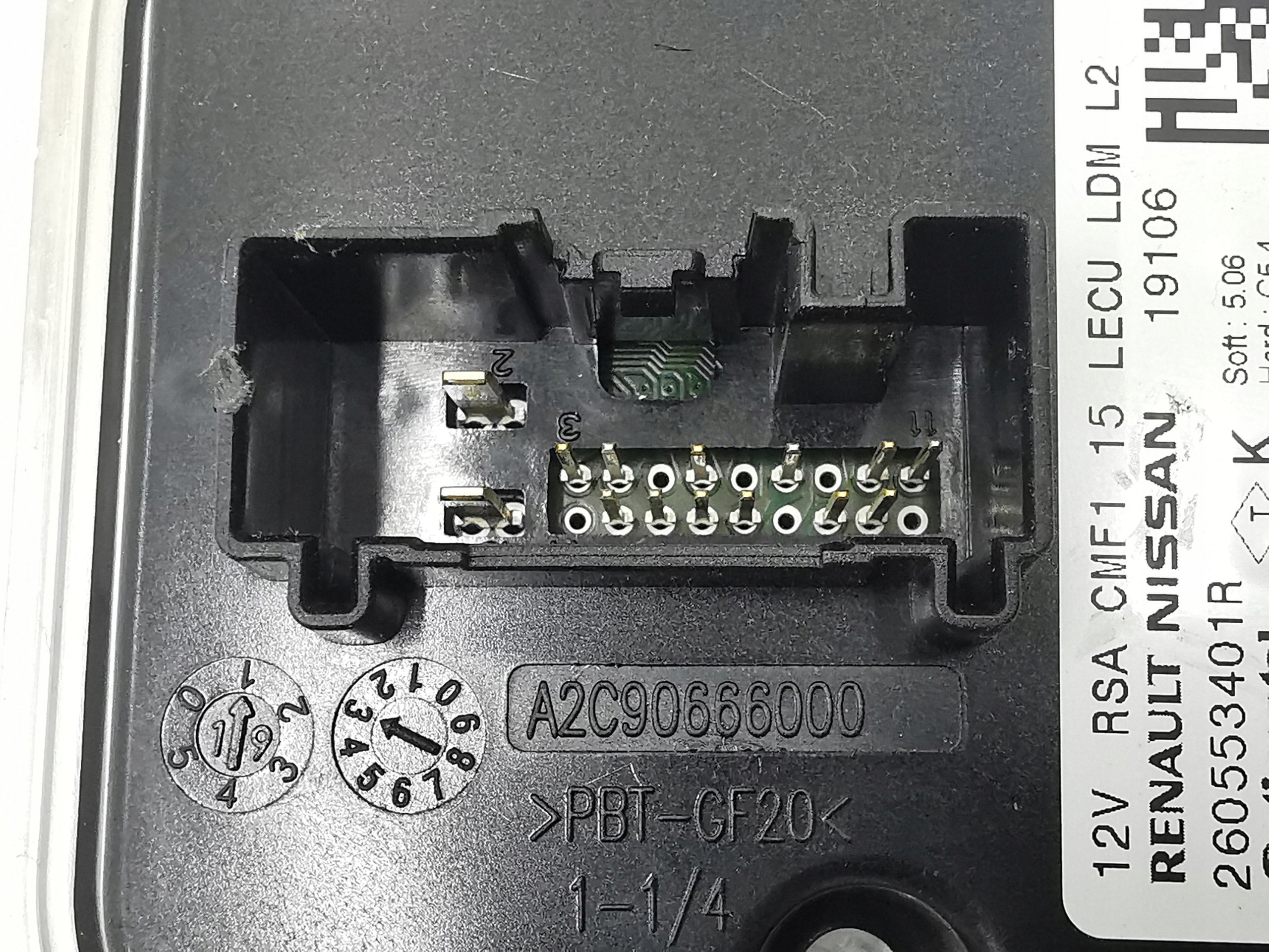 control unit LED module RENAULT CAPTUR 260553401R