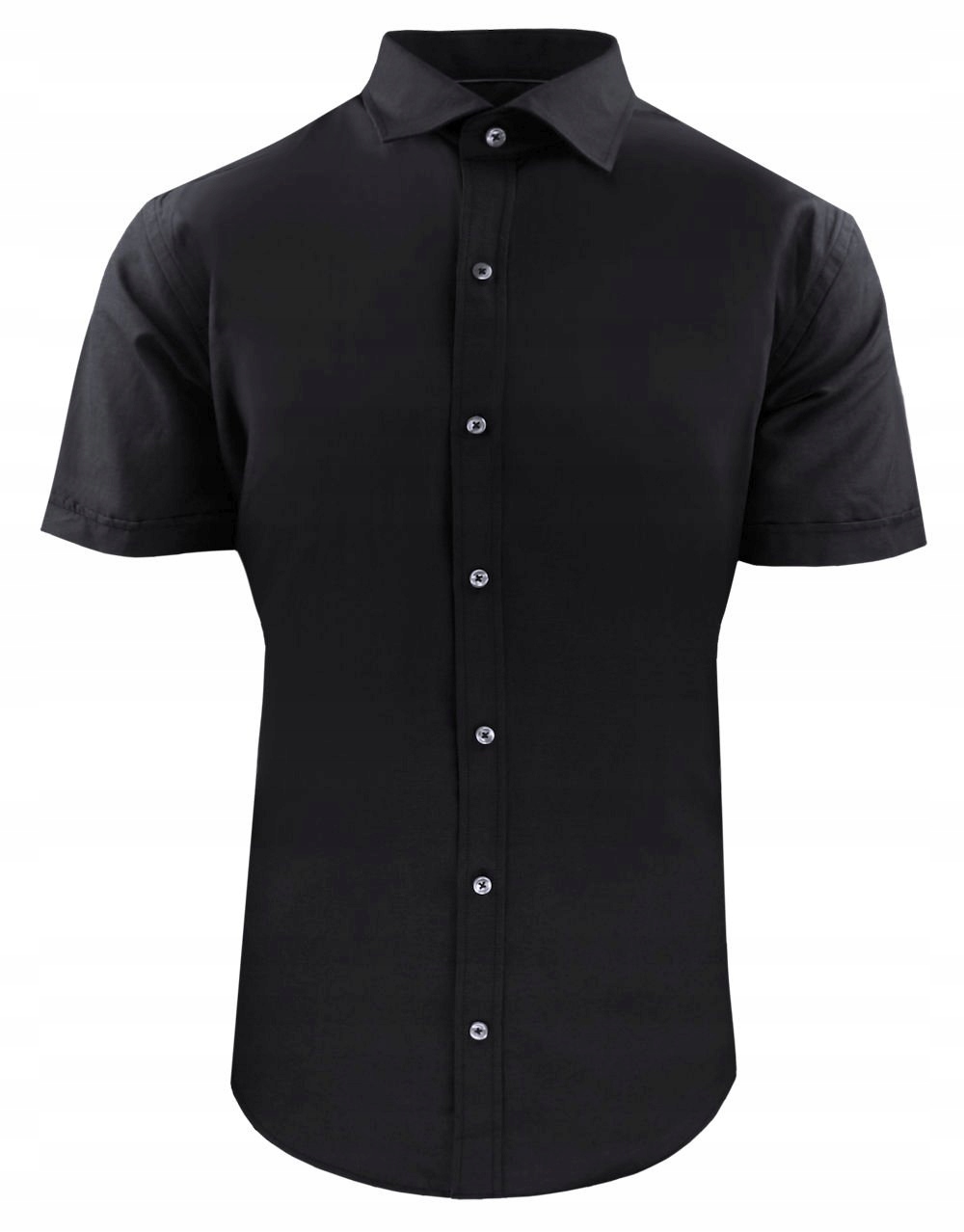 Elegantní vypasovaná košile s krátkým rukávem Quickside černá 46/182-188