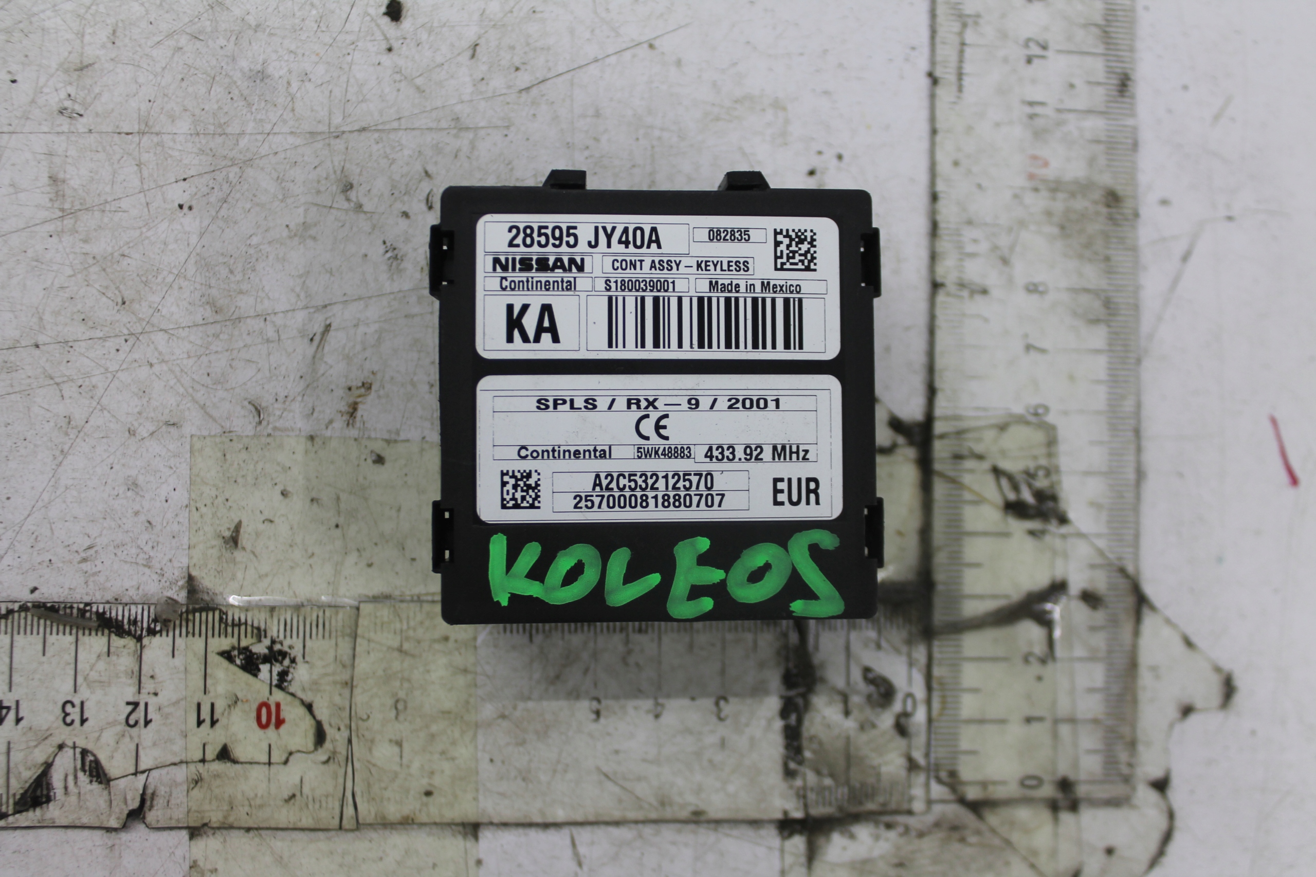 modulo KEYLESS 28595-JY40A RENAULT KOLEOS e 07-16