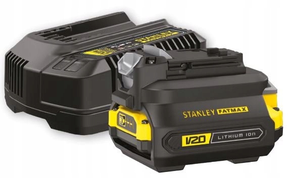 Sada Akumulátor 2Ah V20 Nabíječka Adaptér Stanley Fatmax SFMCB121D1