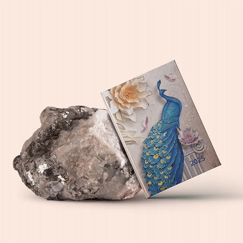 KALENDARZ KSIĄŻKOWY A6 TYGODNIOWY KIESZONKOWY 2025 NOTES TERMINARZ WZORY Wysokość produktu 14.2 cm