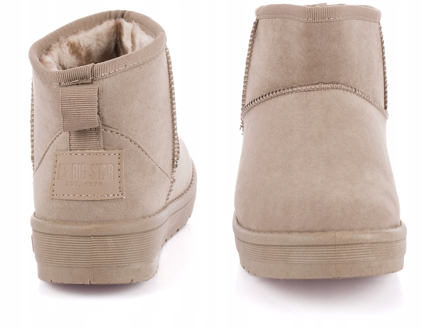 BIG STAR BUTY BOTKI ŚNIEGOWCE OCIEPLANE FUTERKIEM DAMSKIE BEŻOWE r. 39 Rozmiar 39
