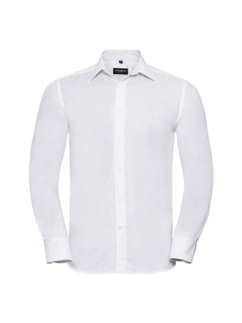 Pánská košile s dlouhým rukávem Oxford Collection Russell bílá XXL