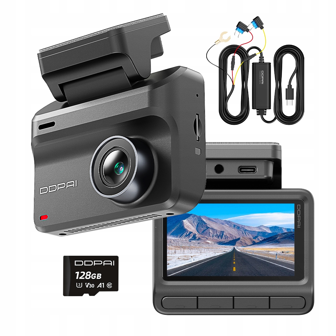 Ddpai Z50 Pro Videorekordér Automobilová 4K Gps 128GB Hardwarová Sada