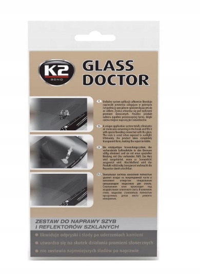 

K2 Glass Doctor Zestaw do naprawy szyb, odprysków
