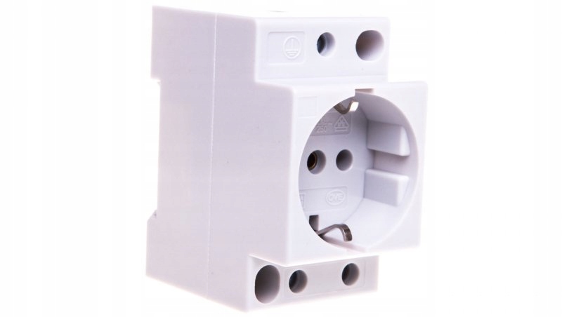 Modulární zásuvka 2P+Z 16A 250V Schuko na lištu