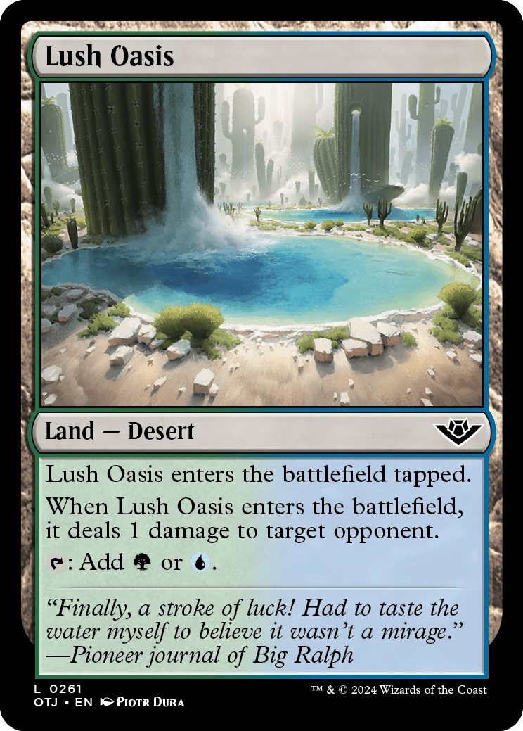 MTG 2x Lush Oasis