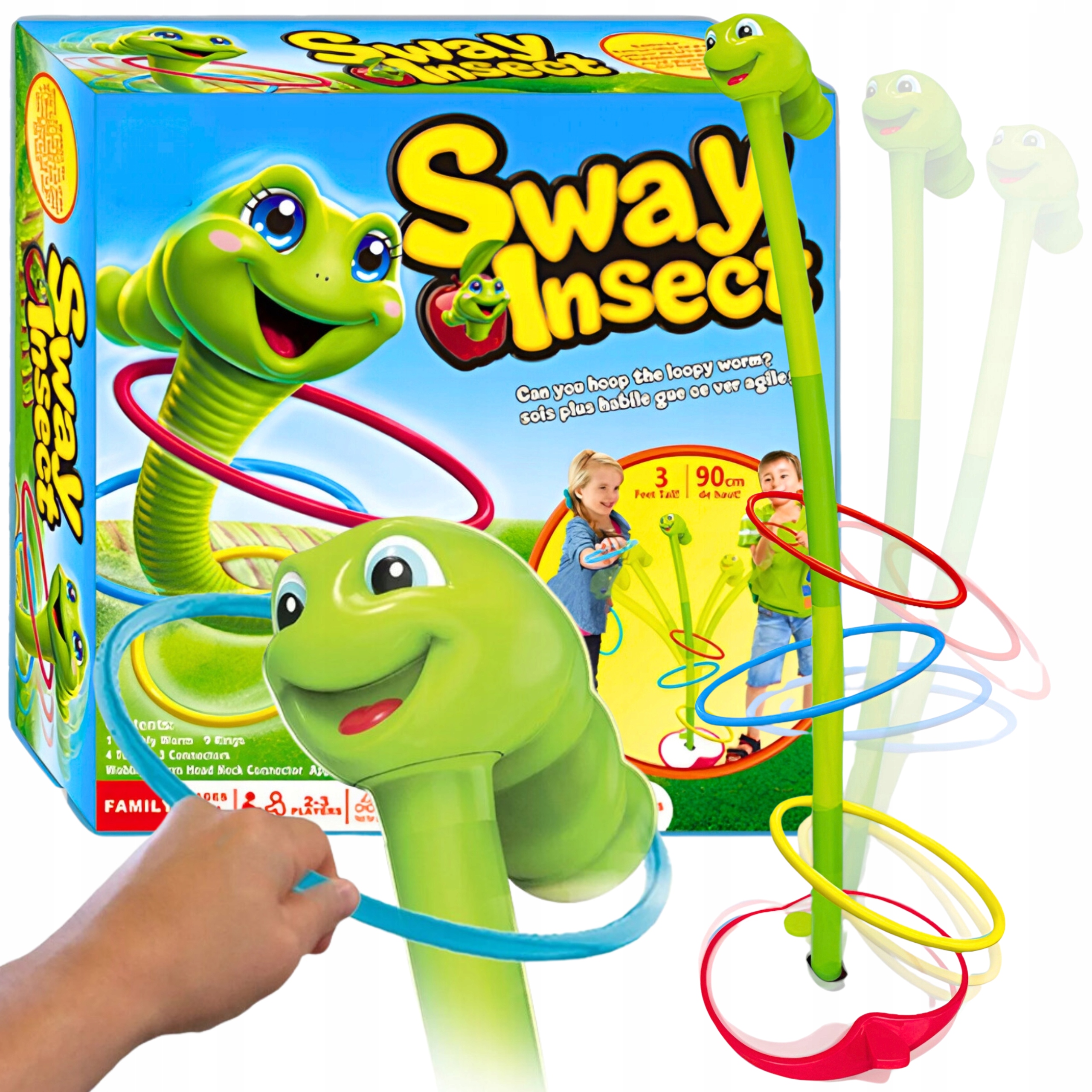 GRA ZRĘCZNOŚCIOWA Tańczący Robak Gibający Robaczek RZUT DO CELU Prezent