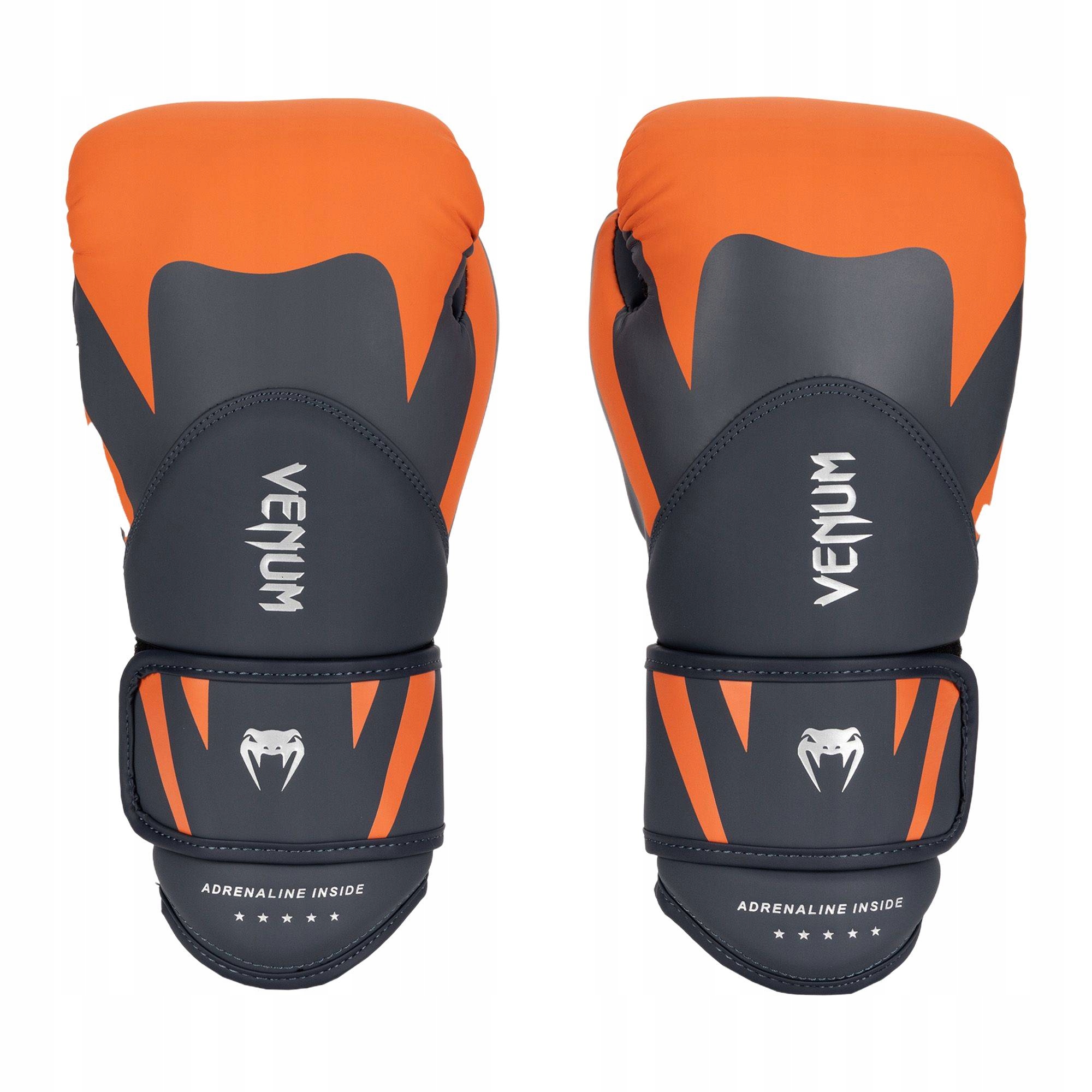 Pánské boxerské rukavice Venum Challenger 4.0 navy blue/orange 10 oz