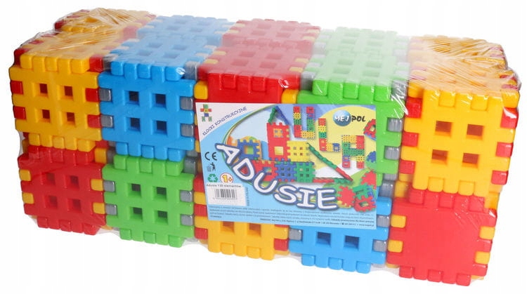 

Wafle klocki konstrukcyjne Adusie kostka 180 elem