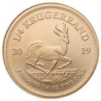 Krugerrand 1/4 oz złota Lata Losowe w Kapslu próba 916,6 Rand Refinery RPA