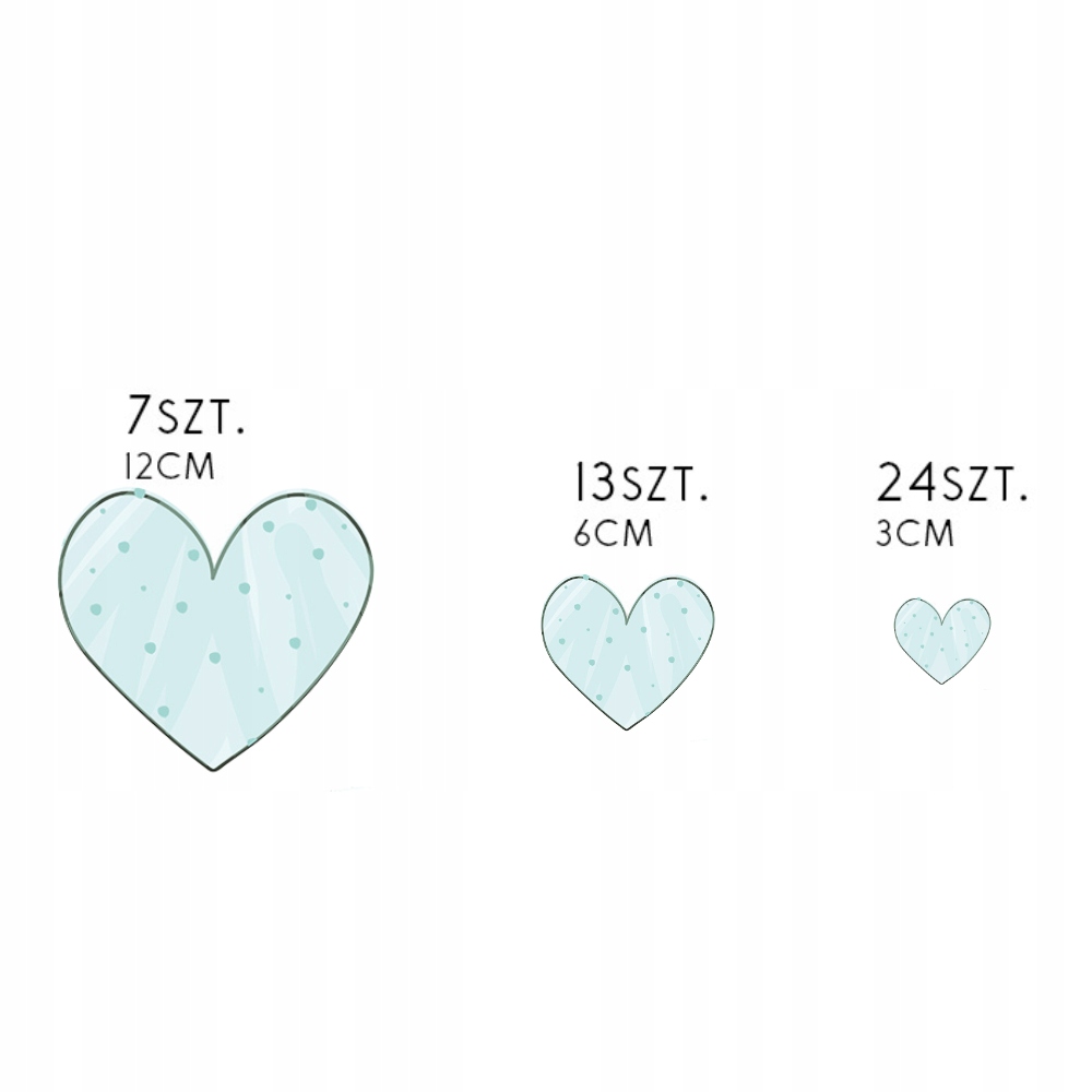 NAKLEJKI NA ŚCIANĘ ZESTAW SERDUSZKA SERCA NIEBIESKIE Kod producenta NAKLEJKI ŚCIENNE SERDUSZKA SERCA WALENTYNKI