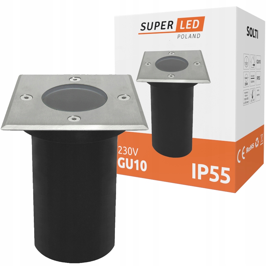 Oprawa lampa GU10 LED IP55 NAJAZDOWA dogruntowa SuperLED