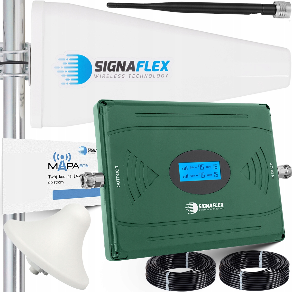 Sada zesilovače Egsm/dcs LS-EG11 Agc T1 20dBi 15 m 1 x houba