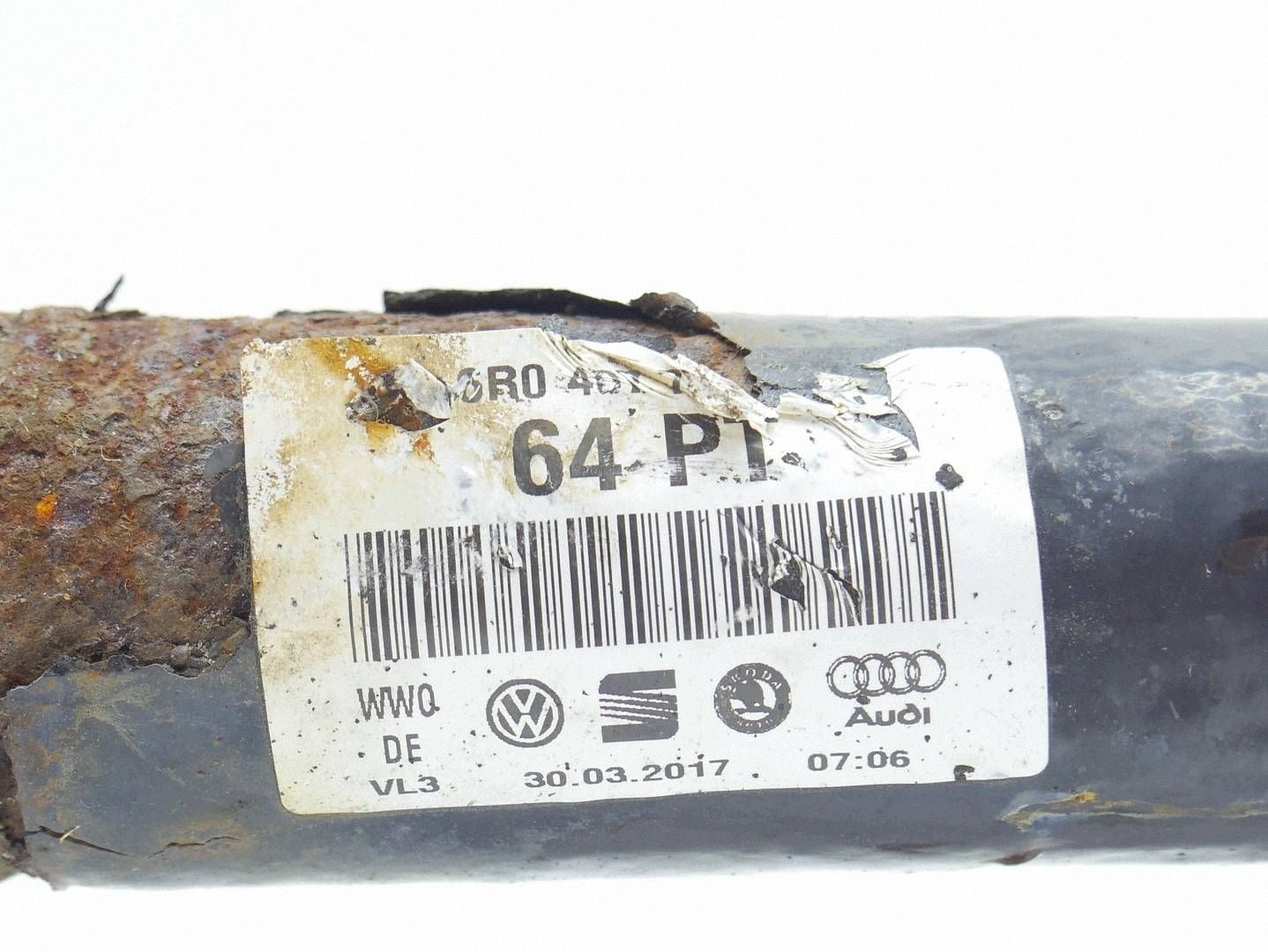 semi-axis right front right front AUDI A1 8X POLO 6R 2.0 TDI 6R0407764P