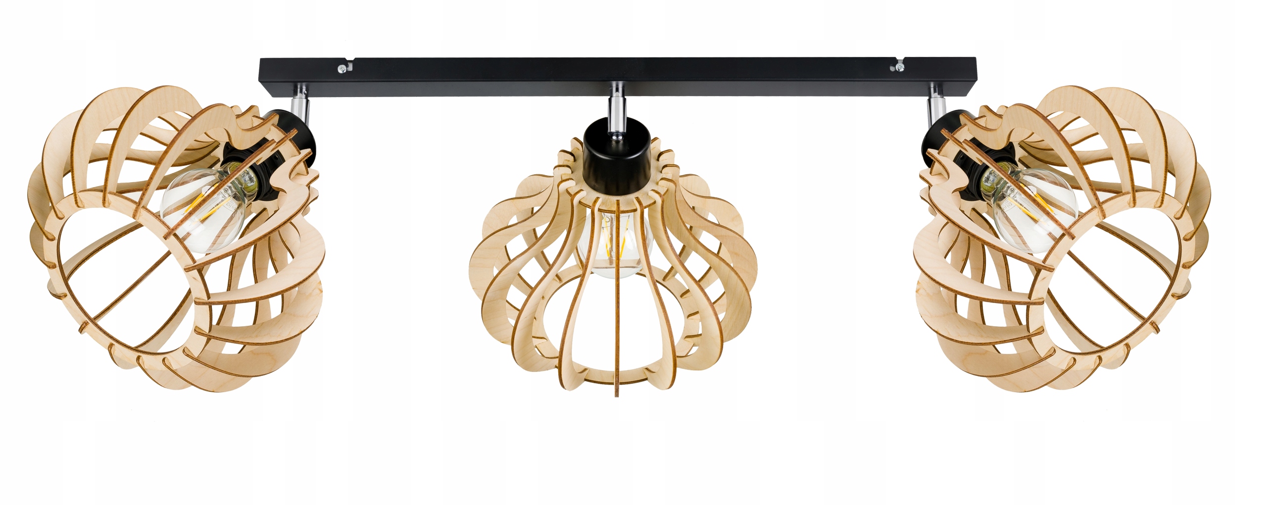 Stropní lampa stropní svítidlo lustr Loft Pohyblivé dřevo 3