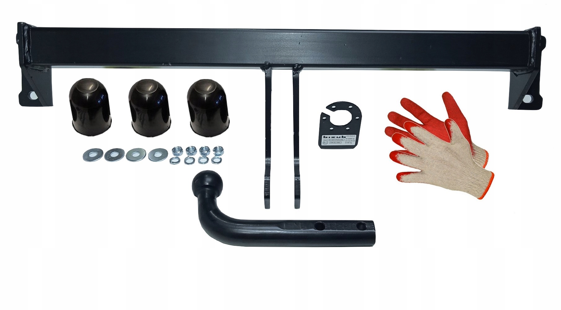 2000KG/80KG HAK HOLOWNICZY+KAPTURKI do BMW X3 E83+LCI 2004-2010+RĘKAWICZKI Rodzaj kuli Odkręcana