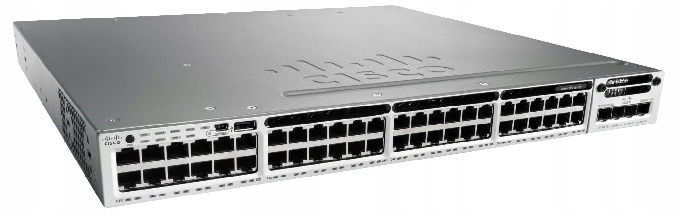 Cisco WS-C3850-48T-S Nový V Kartonu, modul 4x 10GB, 2x Pwr, sortiment
