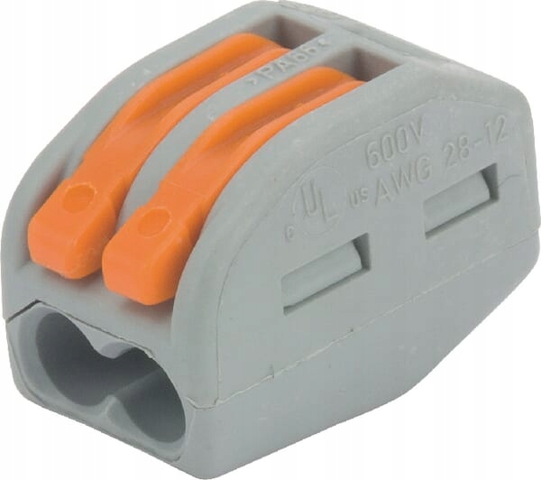 Złączka instalacyjne typ 222 z dźwignią 2-przewodowa Wago 222412