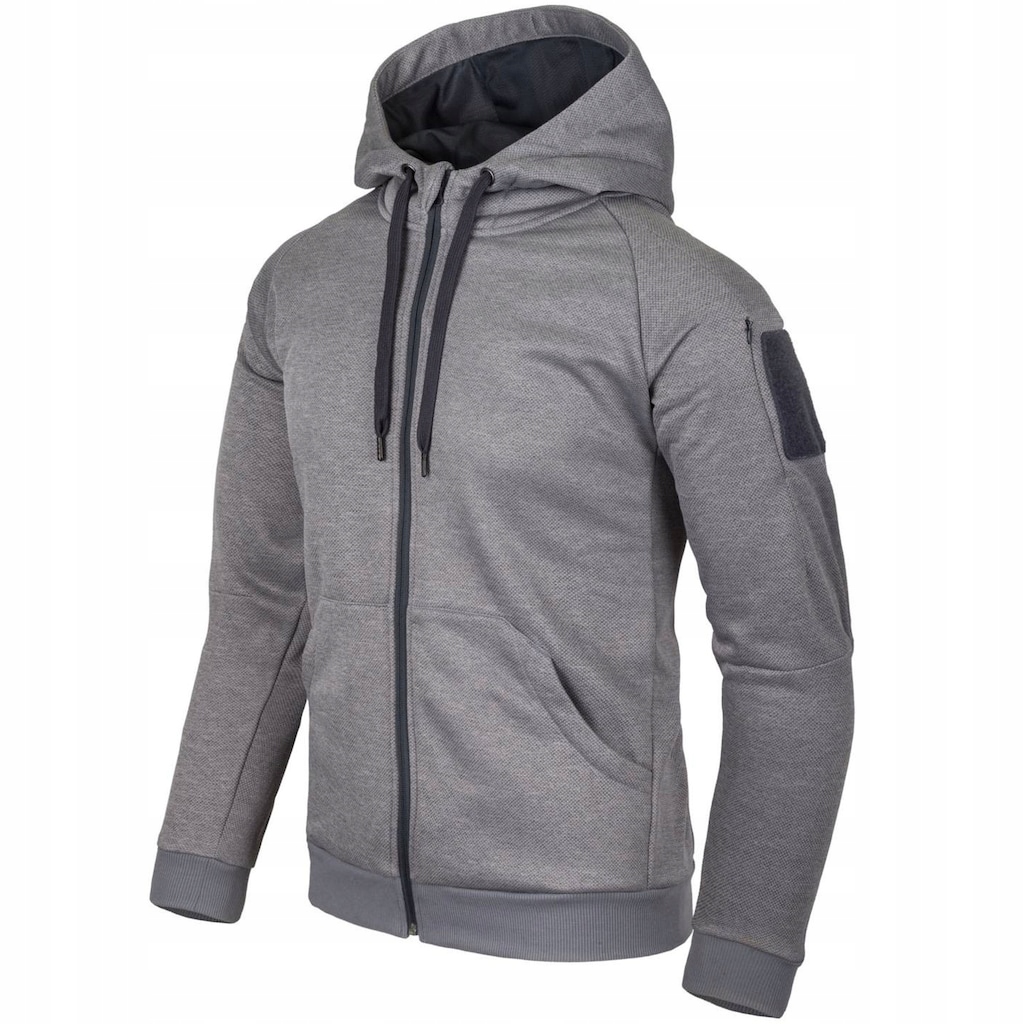 Rozepínací mikina pánská Helikon-Tex Urban Tactical Hoodie Melange Grey XXL
