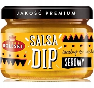 Dip Serowy salsa serowa sos do do nachosów ser cheddar Roleski