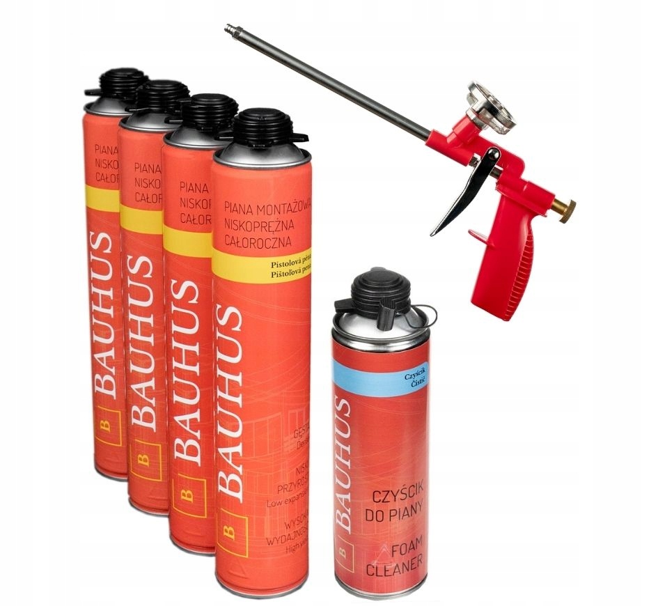 

Zestaw 4 x Piana Pistolet Czyścik Bauhus