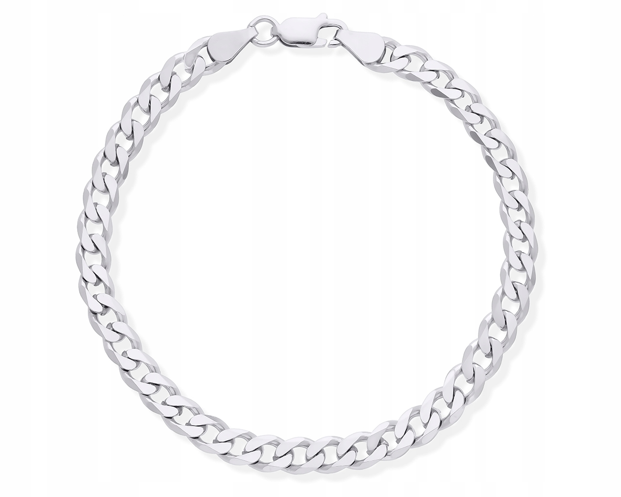 Stříbrný náramek Pánská pletenina Pancíř Plná Široká Stříbro Rod 925 22 cm